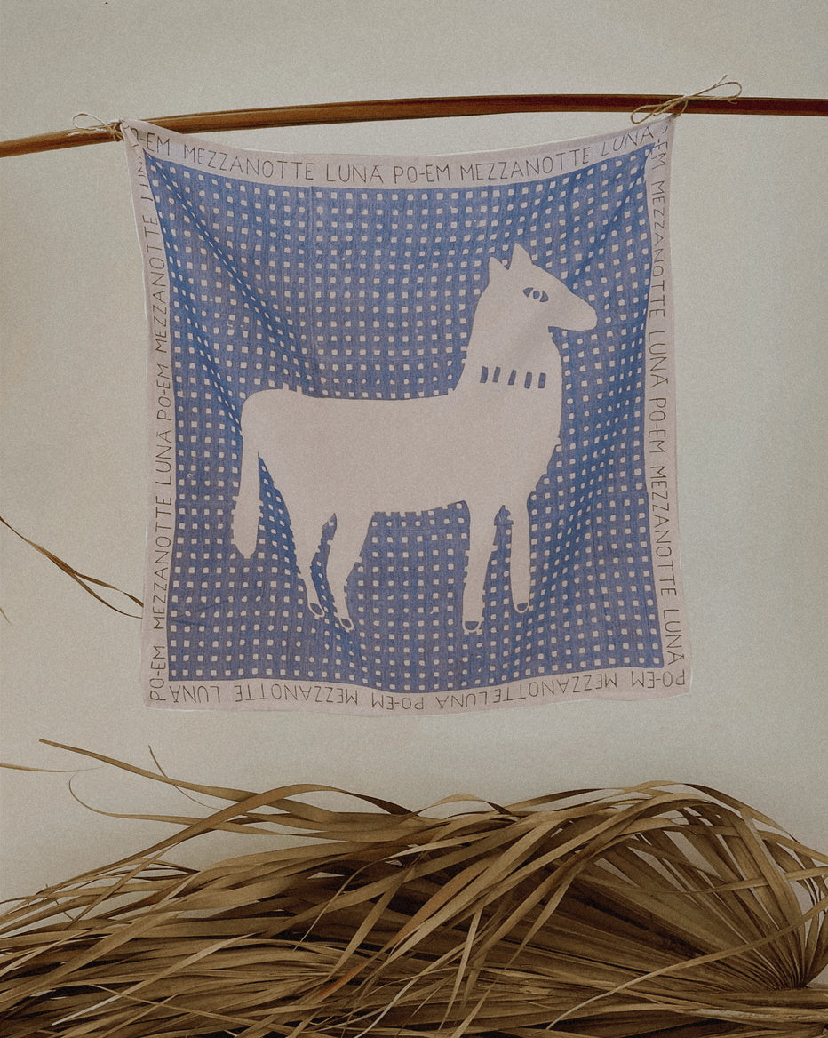 Block-printed Muslin Bandana