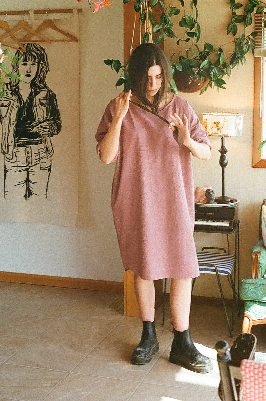 Palma Exhale Dress in Mauve