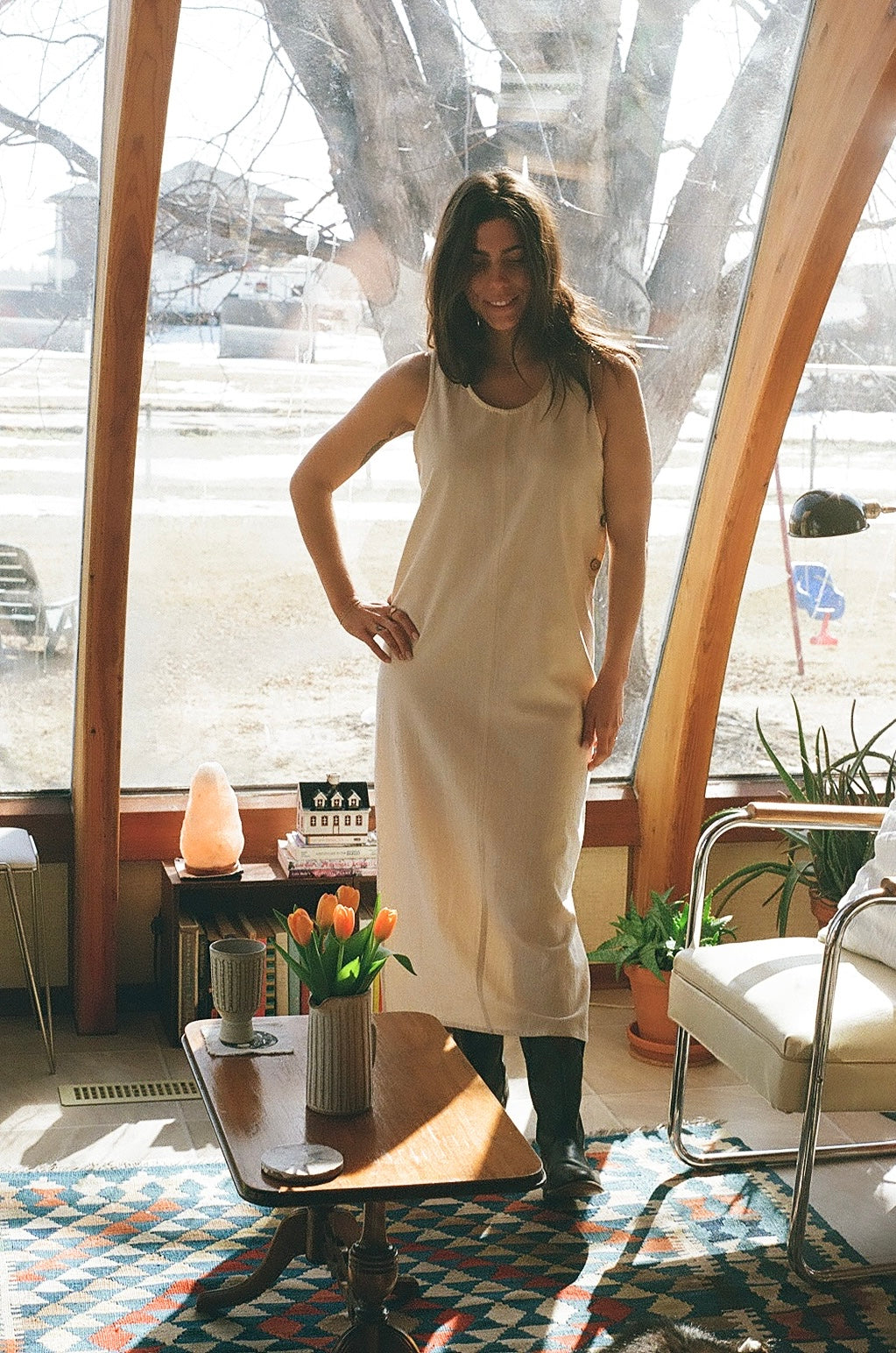 L'estate Summer Maxi Dress in Natural Cotton