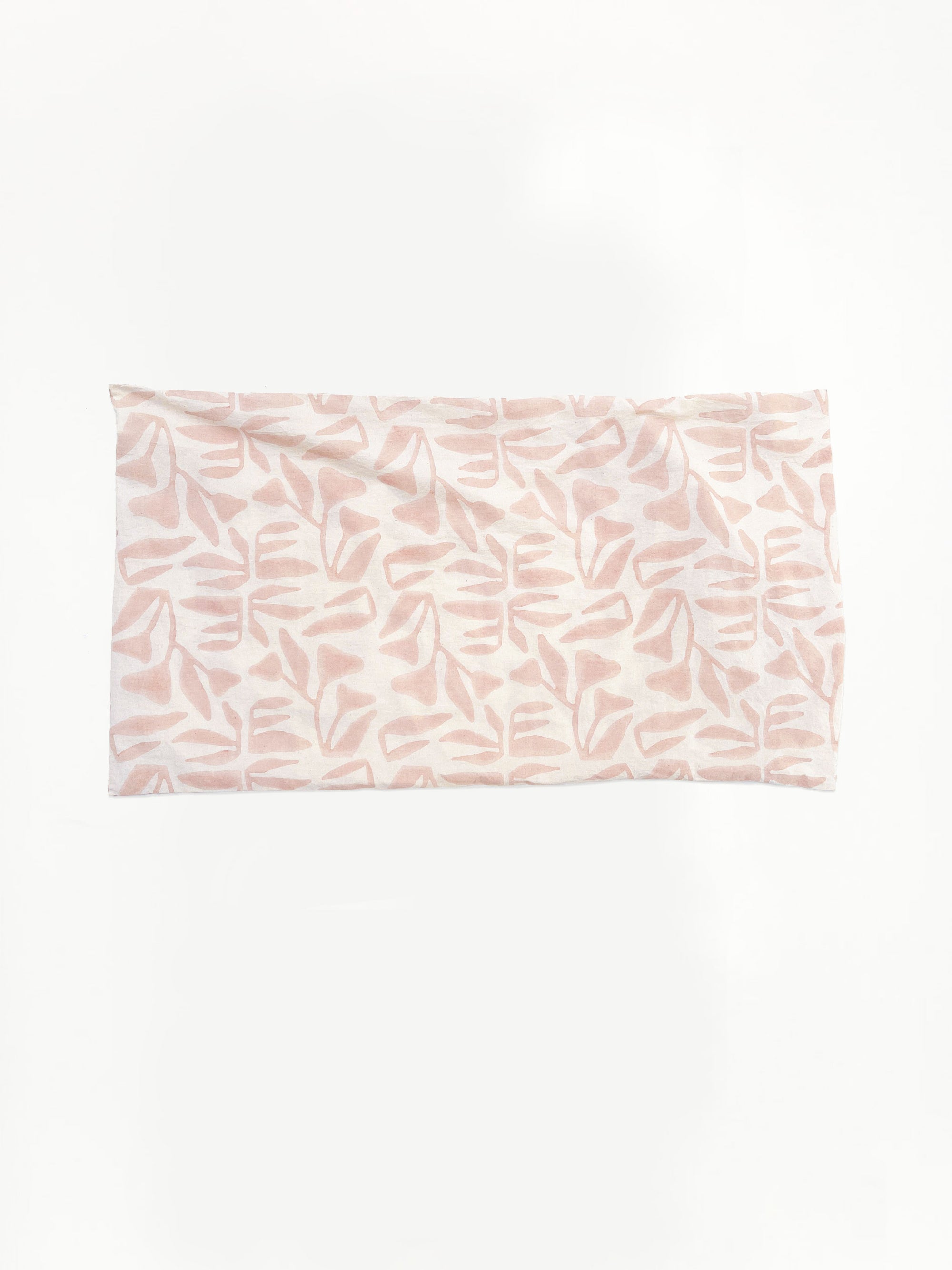 Botanical Block Print Pillow Sham: Natural Cotton