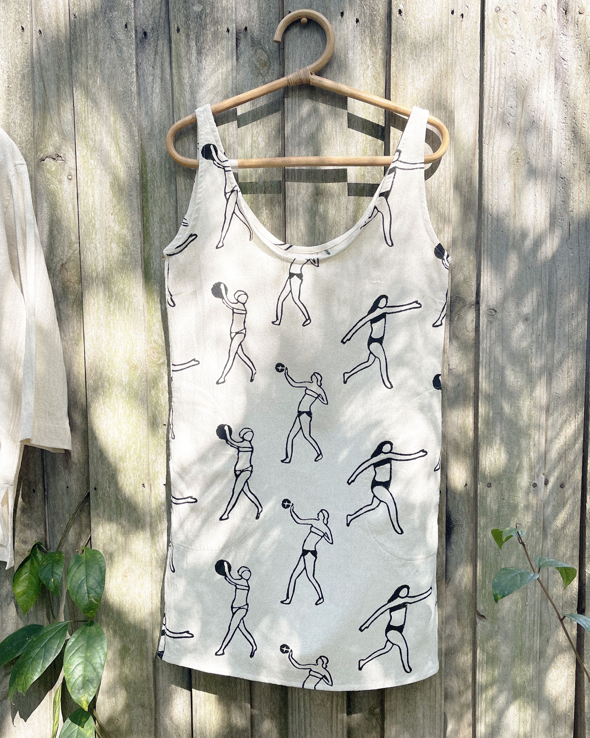 The Demi Short Cotton Sundress in Villa Block-print