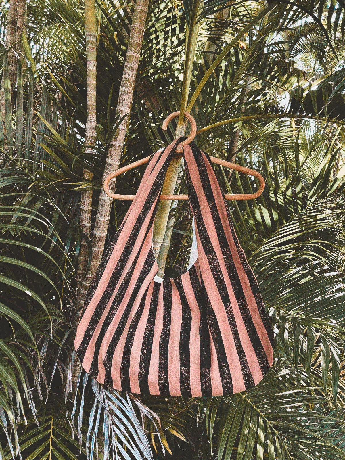 Dream Shoulder Bag in Blockprint Stripe