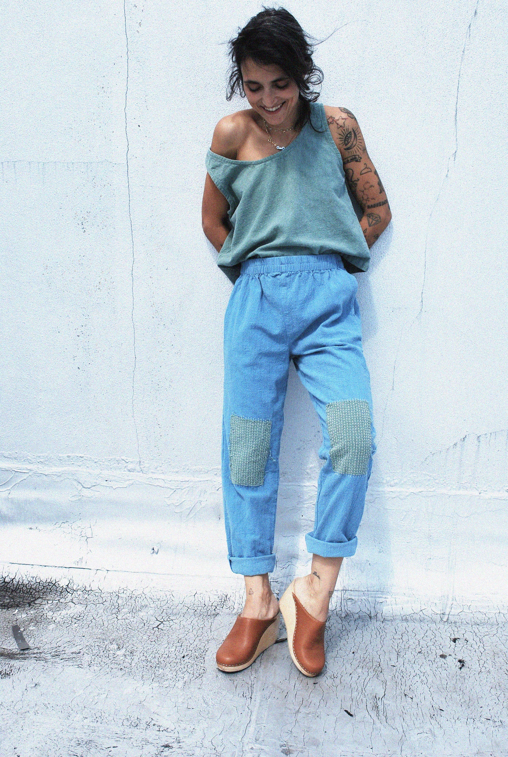 Lounger Pants in Overdye - PO-EM
