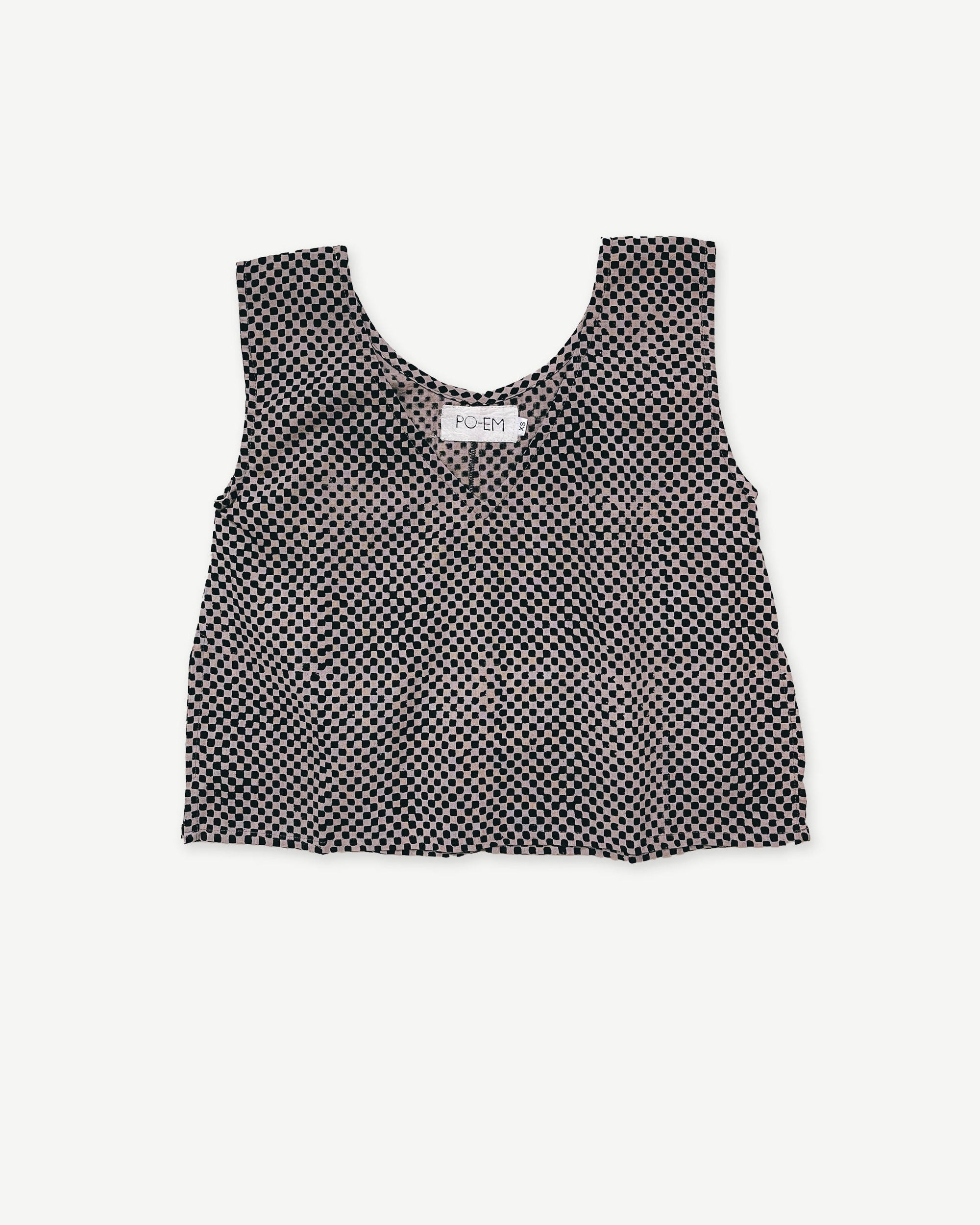 Handloom-Blouse-Tank-Top-in-Mosaic-Checkered