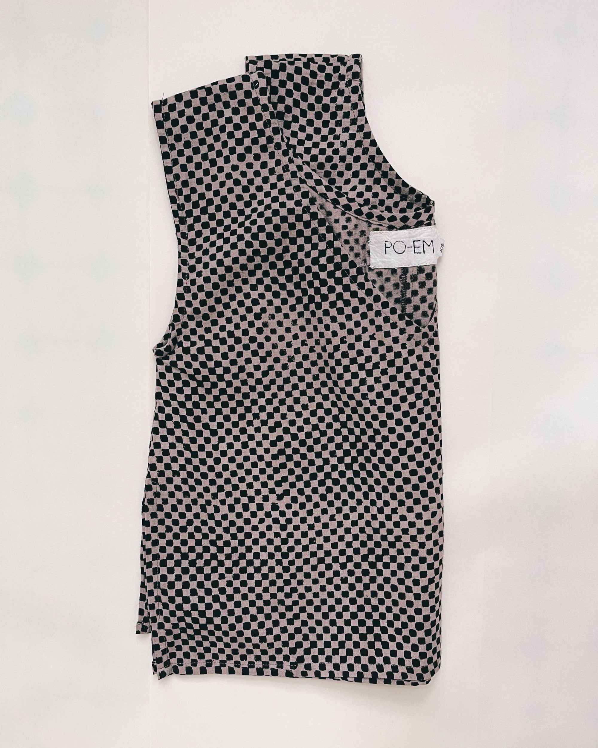 Handloom-Blouse-Tank-Top-in-Mosaic-Checkered