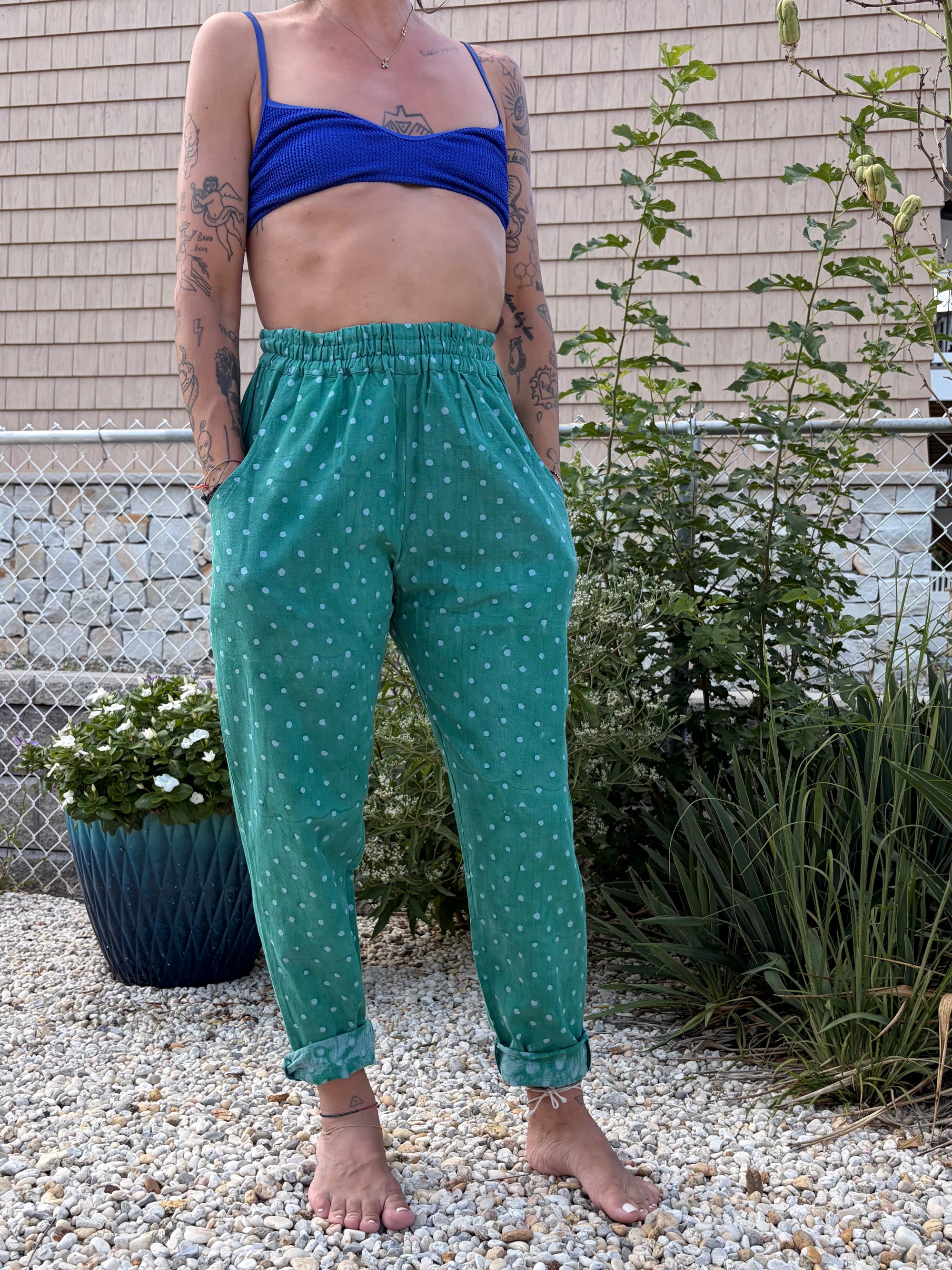Lento Lounge Pants in Emerald Spot