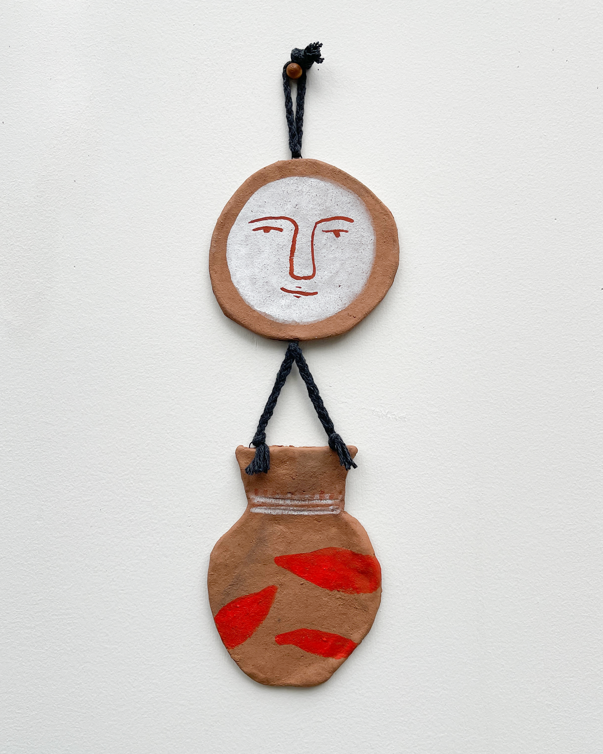 Moon Vase Ceramic Hanging Wall Art