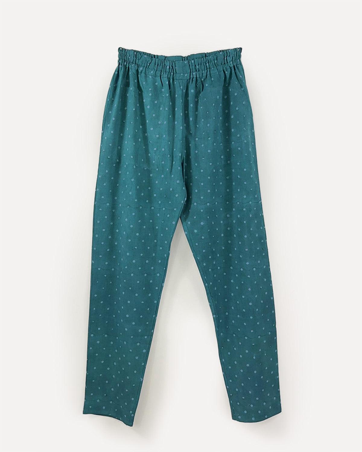 EVERYDAY PANT | emerald spot - PO-EM