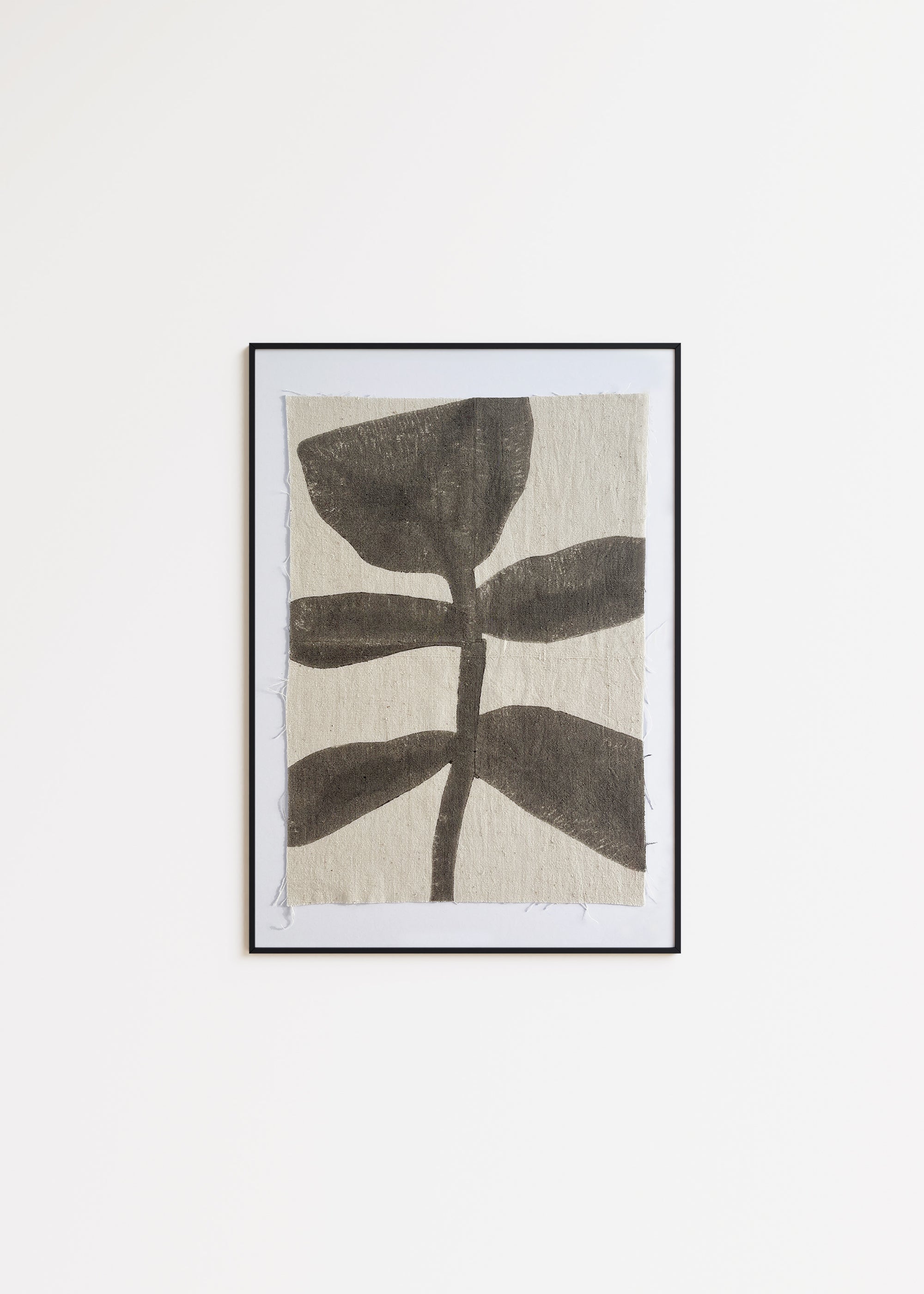 BLOCK PRINT ART | charcoal plant