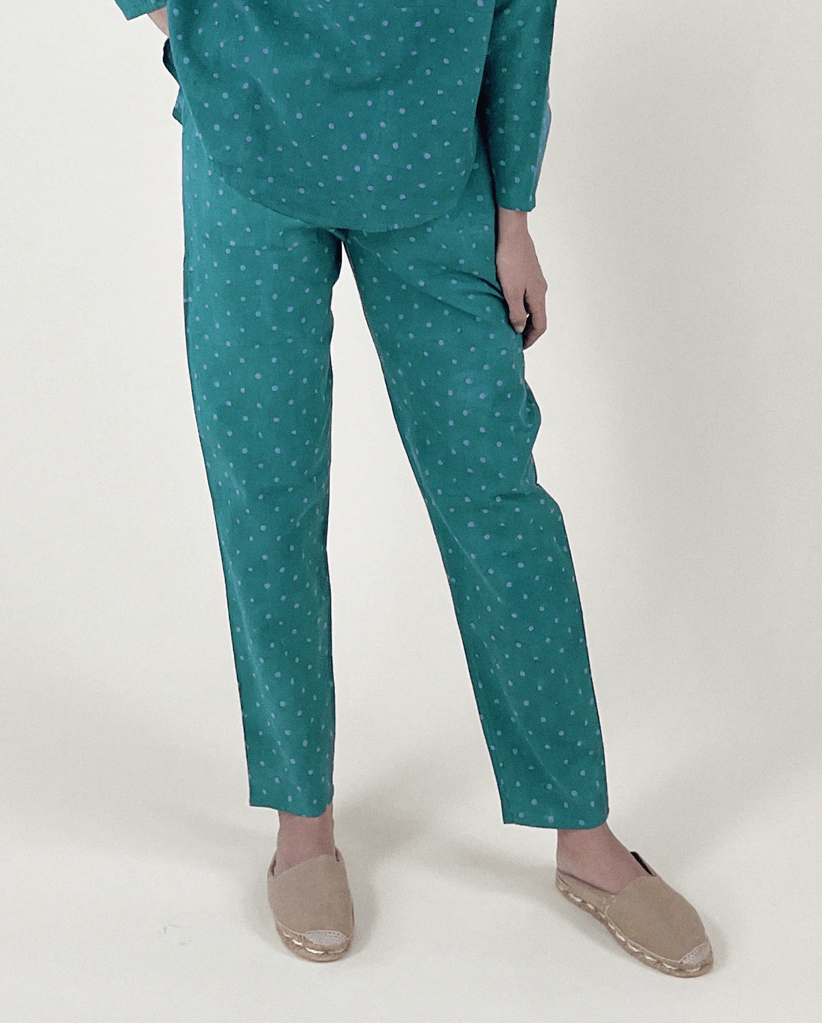 EVERYDAY PANT | emerald spot - PO-EM