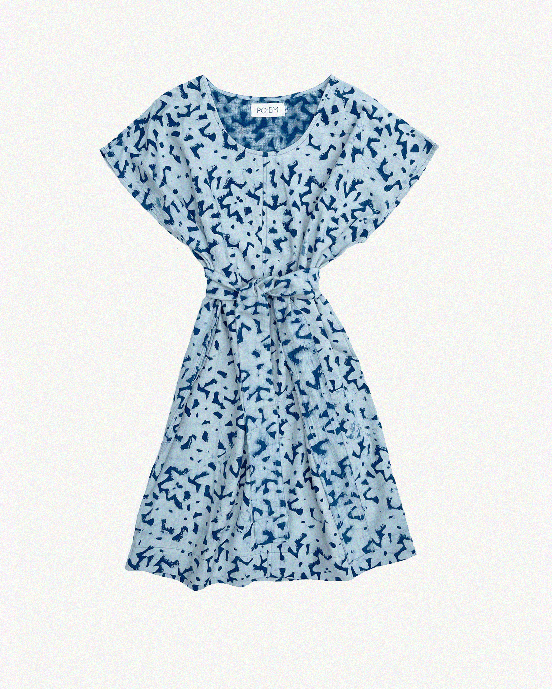 ROMA DRESS | indigo flor - PO-EM