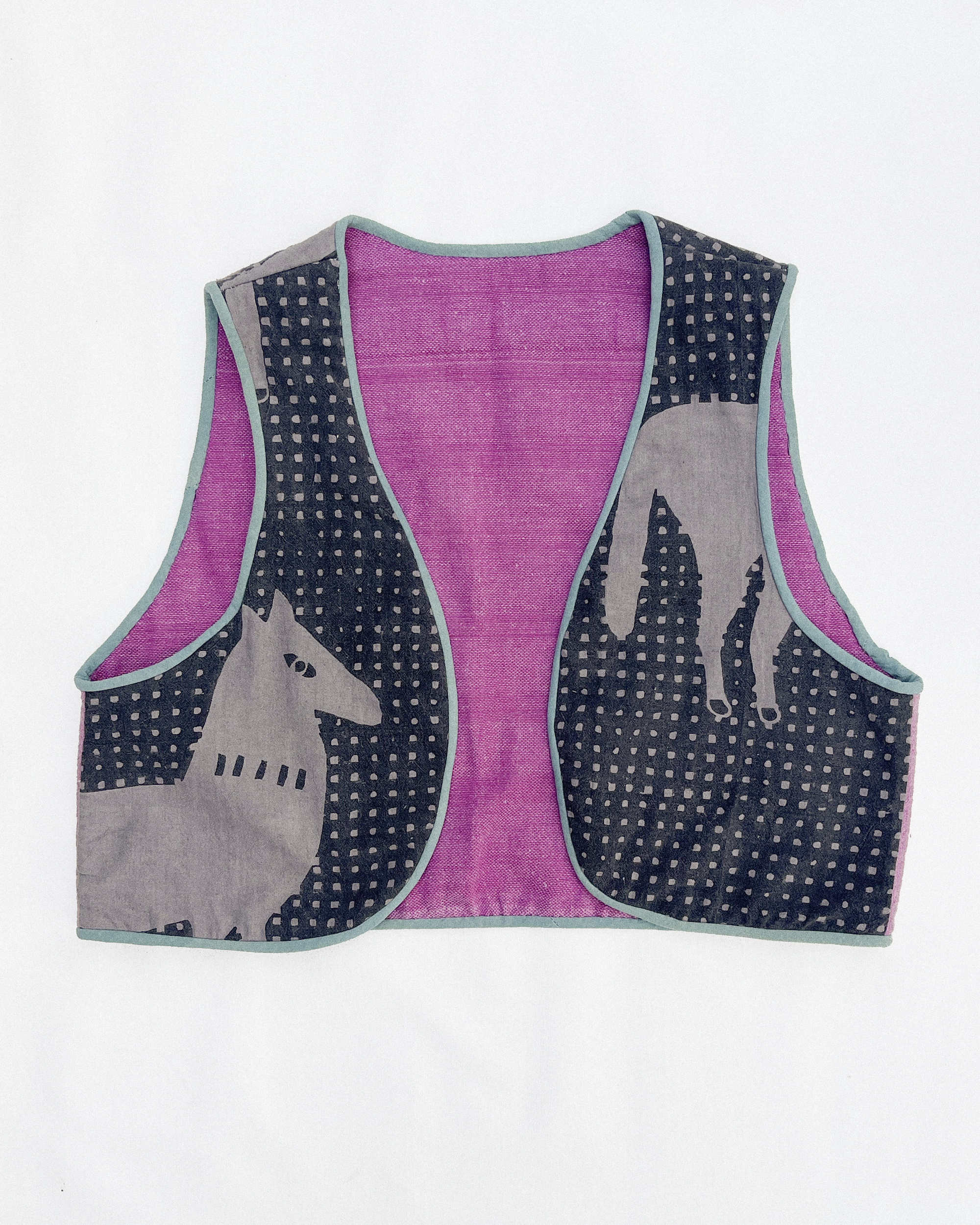 PO-EM x of June Quilted Reversible Vest № 8