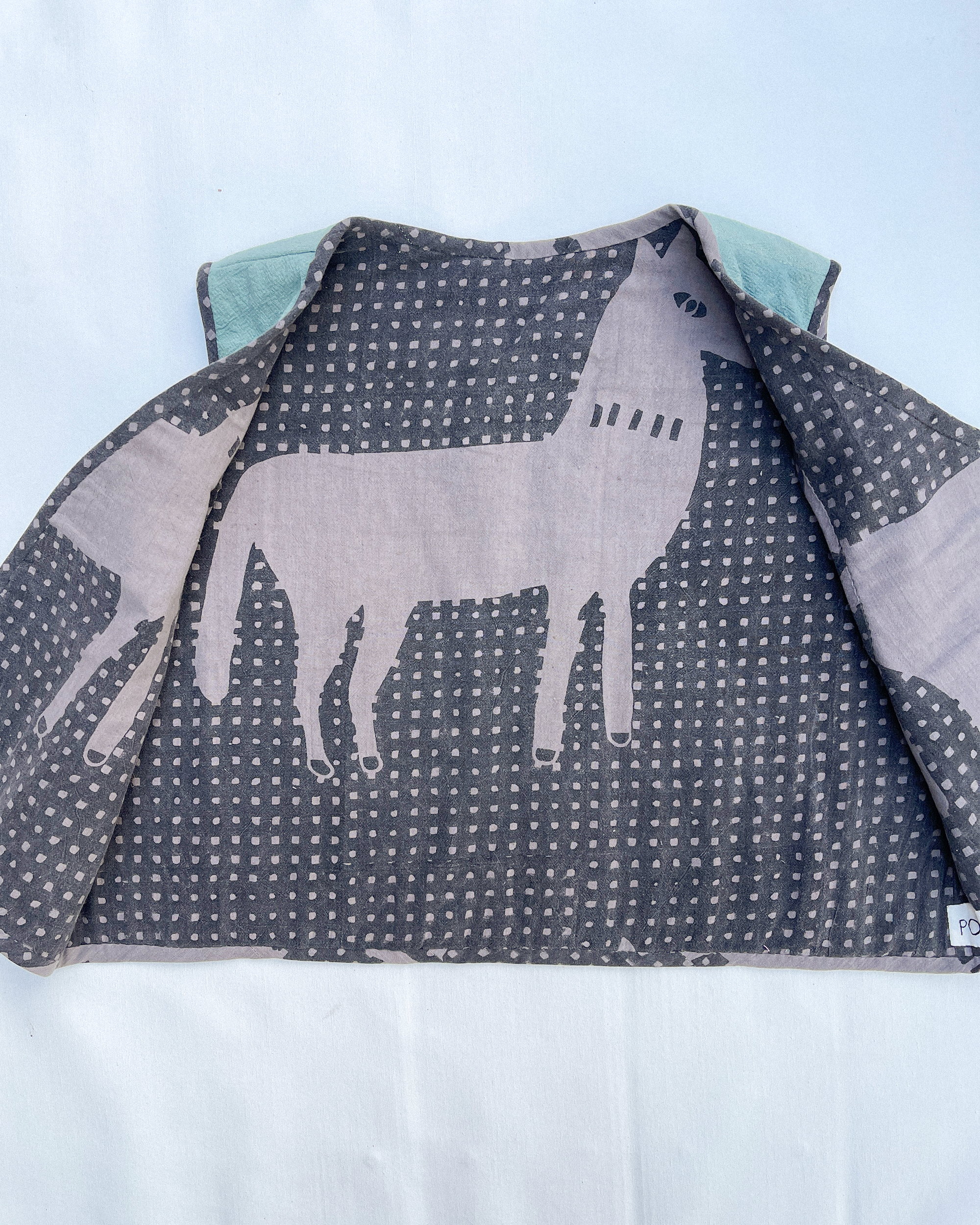 PO-EM x of June Quilted Reversible Vest № 2