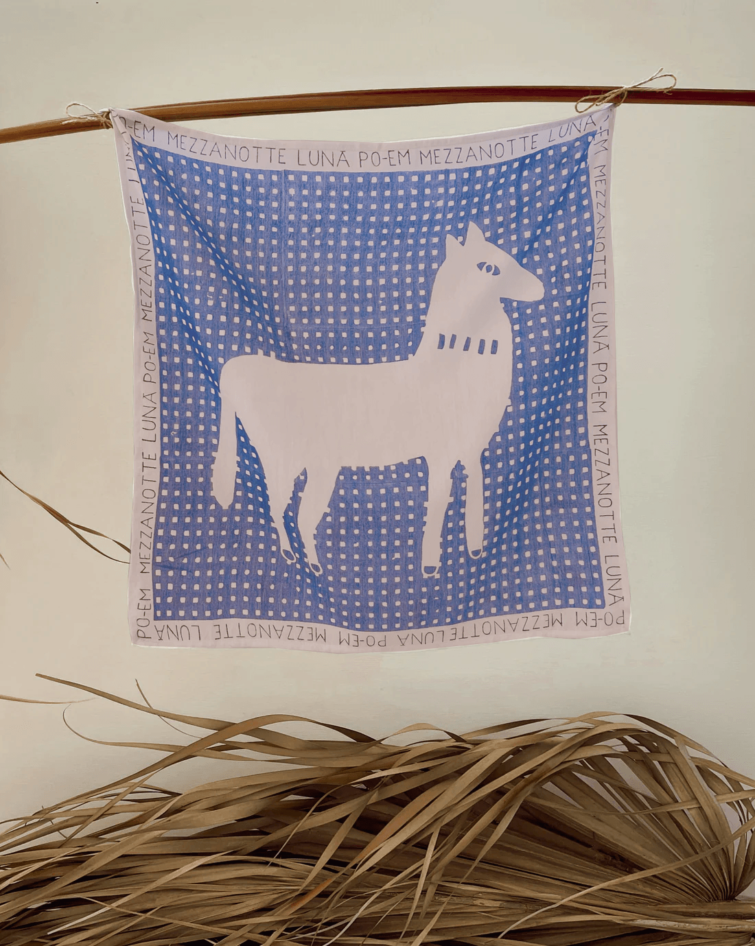 Block-printed Muslin Bandana 