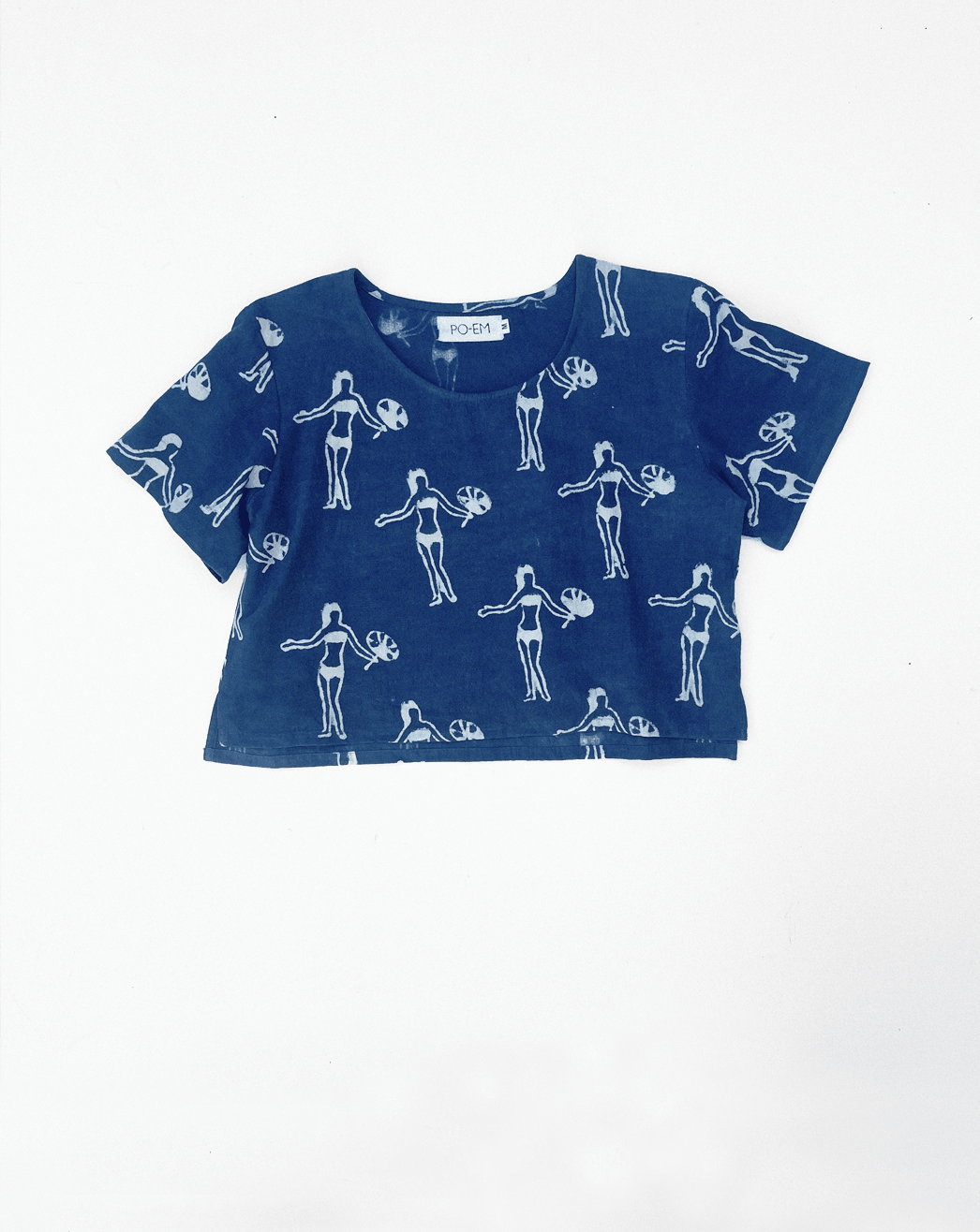 CROP TOP | indigo villa - PO-EM
