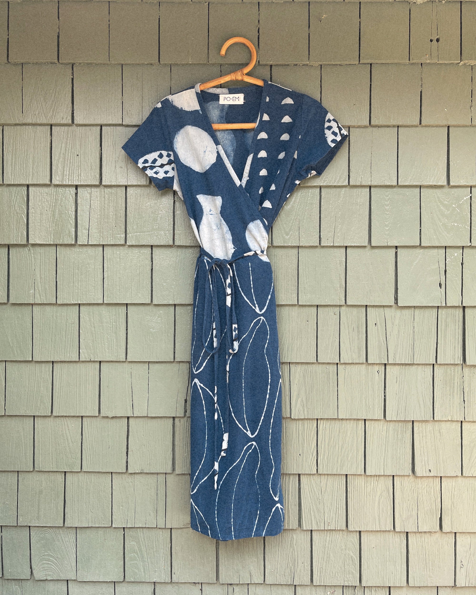 PO-EM Ode Dress in Indigo Combo