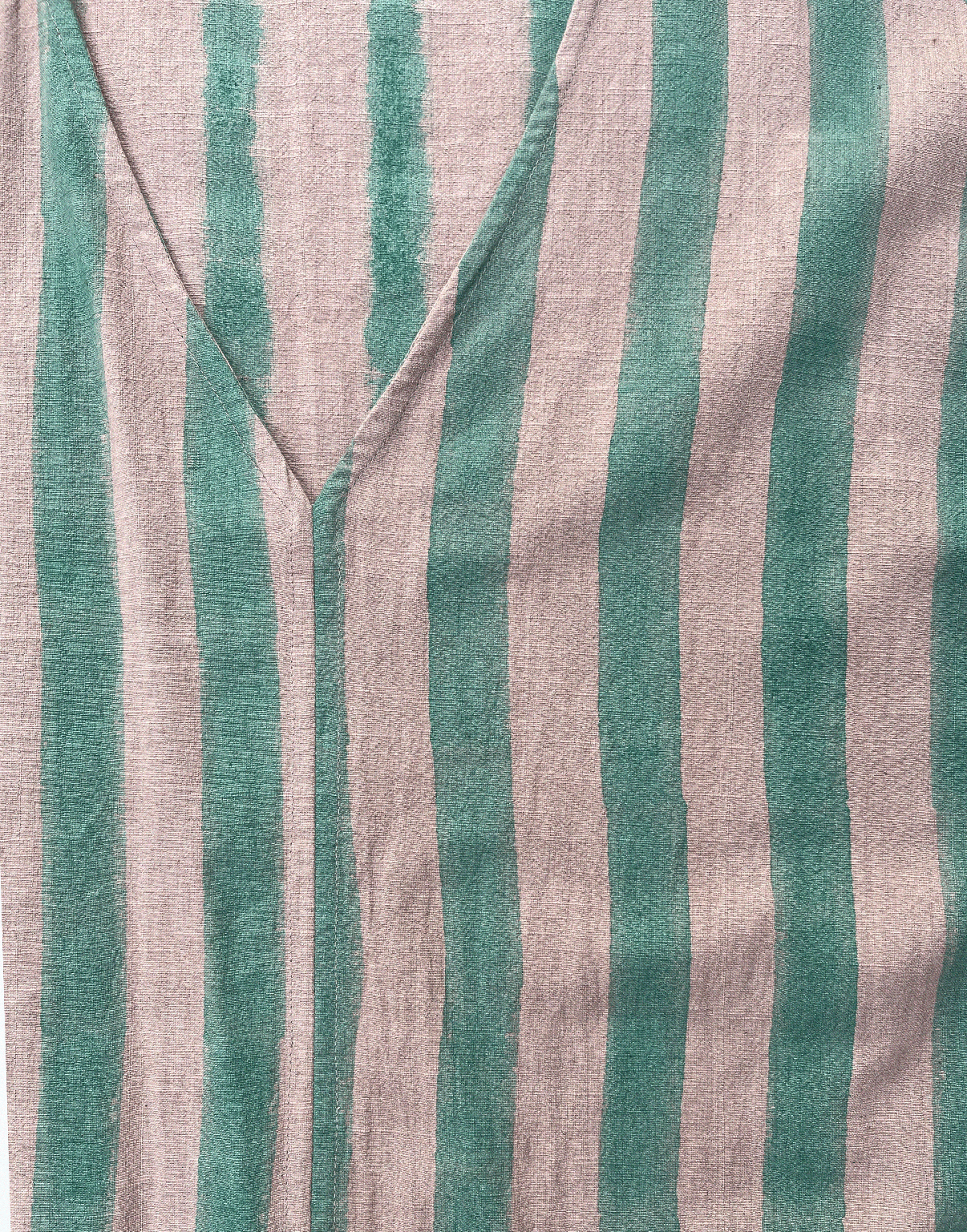 Detail of a handmade block-printed fabric textile by PO-EM. 