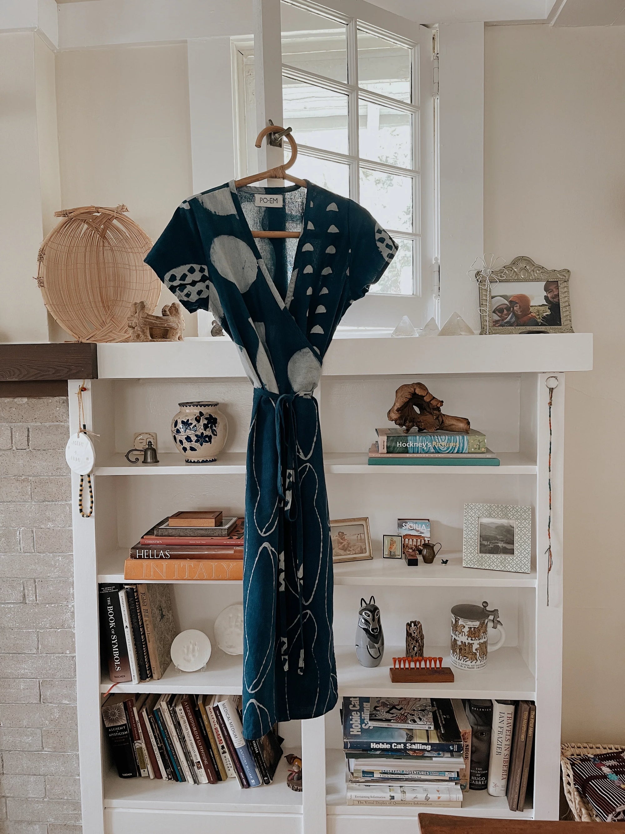 Indigo Wrap Dress
