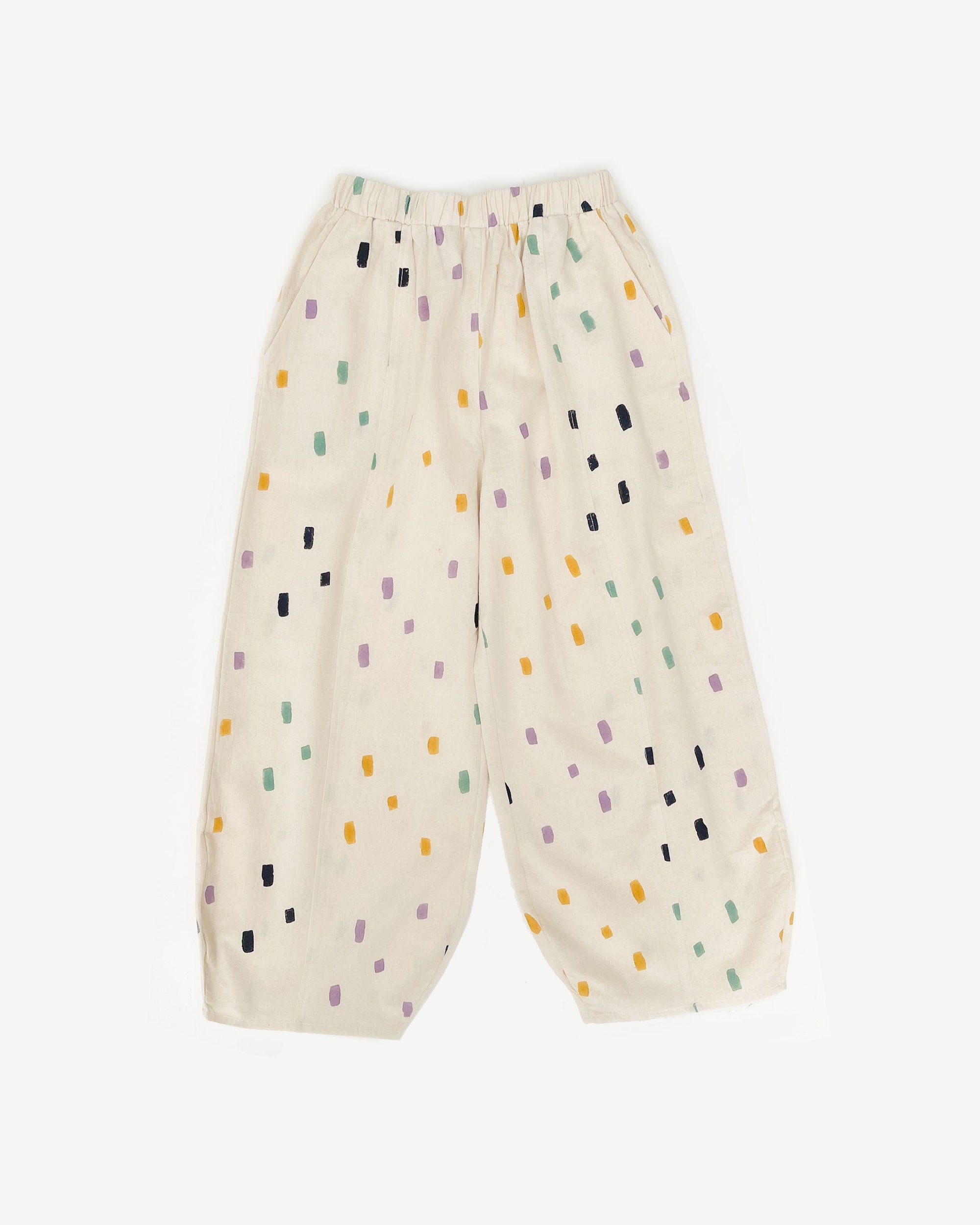 PO-EM The Palace Pant in Confetti Block Print