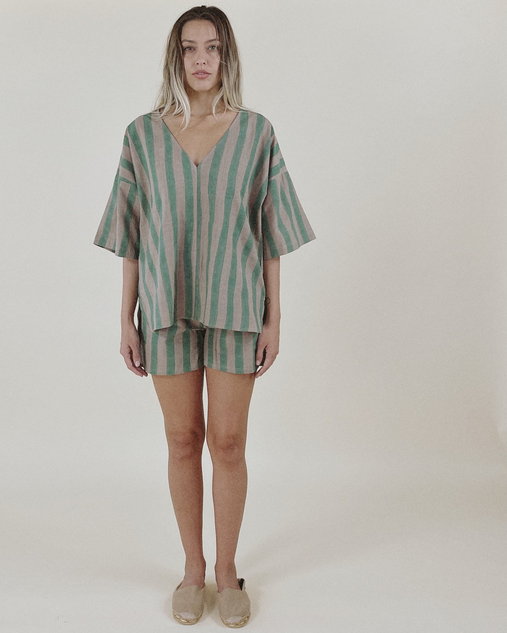 You-Are-Loved Tunic Top in Sea Stripe